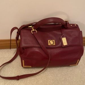 Badgley Mischka Burgundy Crossbody Bag